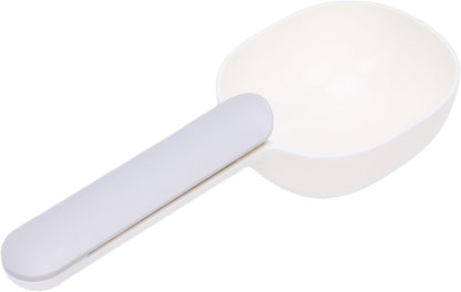 Fockety Dog Food Scoop, Pet Food Scoop with Clip for Sealing, Keep Pet Treats Freshness, Easy Scooping for Daily Feeding at Home, for Dogs, Cats, Rabbits