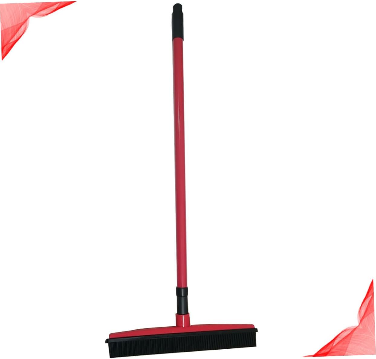 minkissy PET Hair Removal Broom Long Handle Carpet Scraper for Dog Hair Cleaning Rubber Floor Brush Dust Pan for Home Windows and Furniture