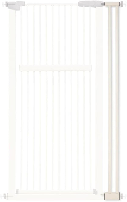 Lumizone Extra Tall Cat Gate 61.02" High Pressure Mounted Extra Wide 30.12"-34.05" (17Sizes) 1.37" Gap No Drilling Auto-Close Tall Pet Gate for Dogs (Black, 30.12"-34.05" W)