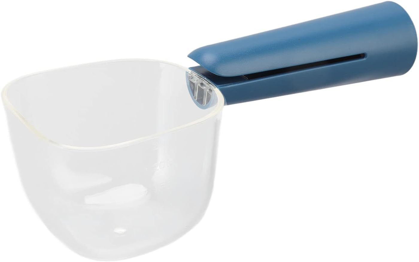 Pet Dog Cat Food Shovel Scoop Clear Scale Cat Food Feeder Scoop with Clip Handle for Pet Food Measuring