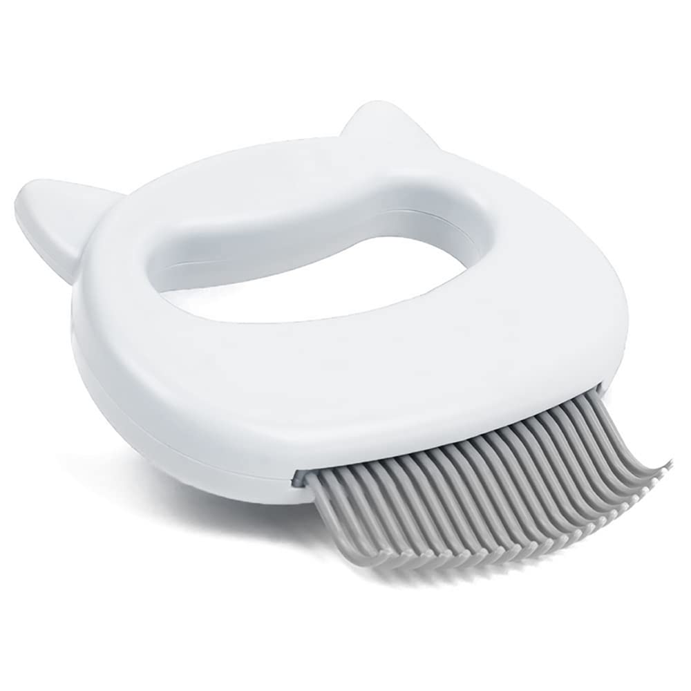 Leo's Paw The Original Pet Hair Removal Massaging Shell Comb Soft Deshedding Brush Grooming and Shedding Matted Fur Remover Dematting tool for Long and Short Hair Cat Dog Puppy Bunny (Mint)