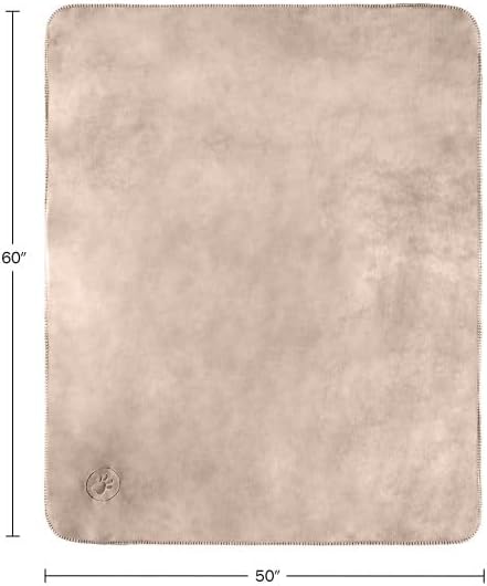 Waterproof Pet Blanket - 50x60-Inch Reversible Sherpa Fleece Throw Protects Couches, Cars, and Beds from Spills, Stains, and Fur by PETMAKER (Gray)