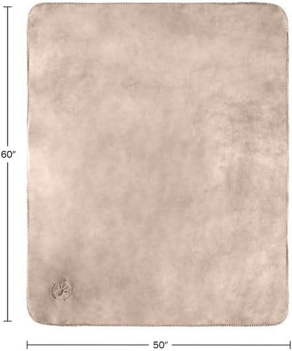 Waterproof Pet Blanket - 50x60-Inch Reversible Sherpa Fleece Throw Protects Couches, Cars, and Beds from Spills, Stains, and Fur by PETMAKER (Gray)