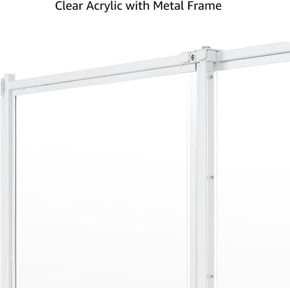 beeNbkks Clear Ferret Gate, Small Pet Barrier for Doorways Hallways Stairs Kitchen, Pressure Mounted Safety Pet Gate for Small Dogs Cats, Fit 22" to 39" Wide Opening, 24" Tall Step Over, Indoor Use