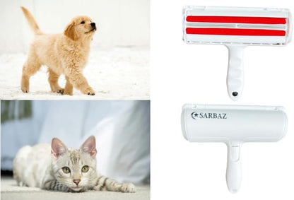 Sarbaz Pet Hair Remover, Cat and Dog Hair Remove for Furniture, Carpet, Couch,Clothing and Beding, Multi Surface Fur Remover Tool, Portable