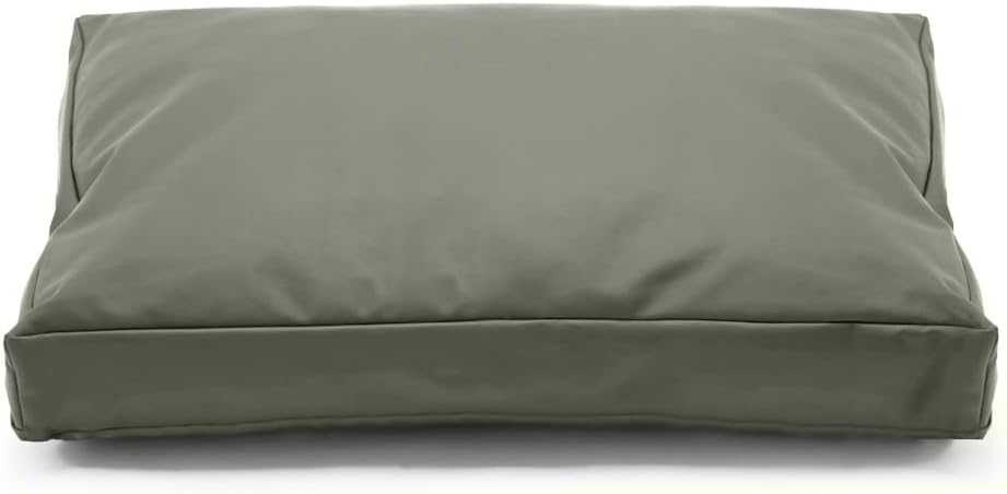 Dog Bed Cover,Waterproof Tough Plastic DIY Pet Bed Cover,Non Stick Hair Easy to Clean Rectangular Fillable Dog Bed Covers with Zipper(Dark Grey,44" L x 32" W x 4" Th,Cover Only)