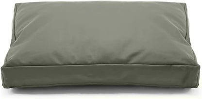Dog Bed Cover,Waterproof Tough Plastic DIY Pet Bed Cover,Non Stick Hair Easy to Clean Rectangular Fillable Dog Bed Covers with Zipper(Dark Grey,44" L x 32" W x 4" Th,Cover Only)