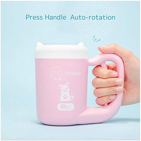 Creation Core Portable Dog Paw Washer Cup Pet Paw Cleaner for Dogs Cats Grooming with Muddy Paws Comfortable Silicone Dog Feet Cleaner Automatic, Blue