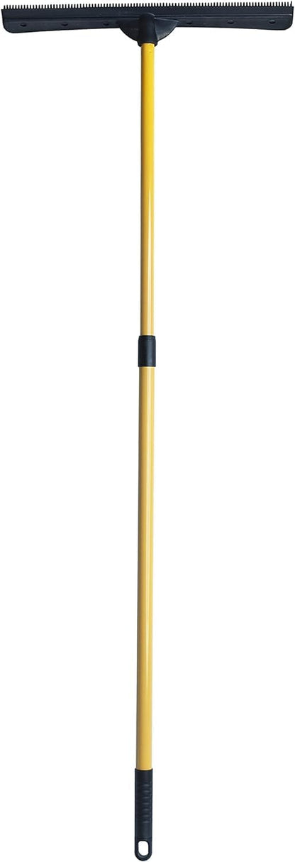FURemover Pet Hair Removal Rubber Broom, 58" Telescopic Handle