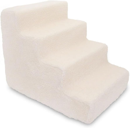 Best Pet Supplies Dog Stairs & Steps - Foam Steps for Small Dogs & Cats, Non-Slip Indoor Balanced Pet Step Support, Dog Ramp, No Assembly, Pale Teal, 3-Step (13.5-inch Height)
