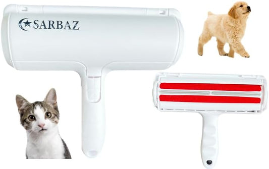 Sarbaz Pet Hair Remover, Cat and Dog Hair Remove for Furniture, Carpet, Couch,Clothing and Beding, Multi Surface Fur Remover Tool, Portable