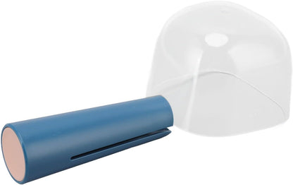 Transparent Pet Food Scoop with Clip Handle, 250 ml Capacity, Easy to Clean Dog Food Scoop (White)