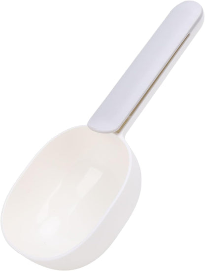 Fockety Dog Food Scoop, Pet Food Scoop with Clip for Sealing, Keep Pet Treats Freshness, Easy Scooping for Daily Feeding at Home, for Dogs, Cats, Rabbits