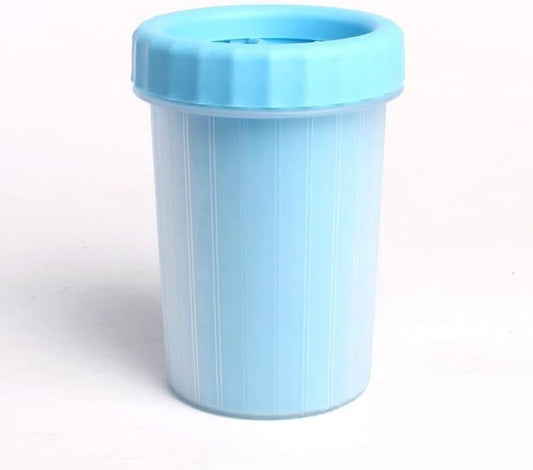 Portable Pet Paw Cleaner Cup for Dogs & Cats, No-Wipe Automatic Paw Washing Cup, Paw Cleaning Tool for Puppies & Kittens, 4.33" x 3.54" (Blue)