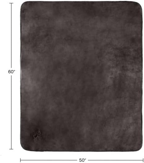 Waterproof Pet Blanket - 50x60-Inch Reversible Sherpa Fleece Throw Protects Couches, Cars, and Beds from Spills, Stains, and Fur by PETMAKER (Gray)