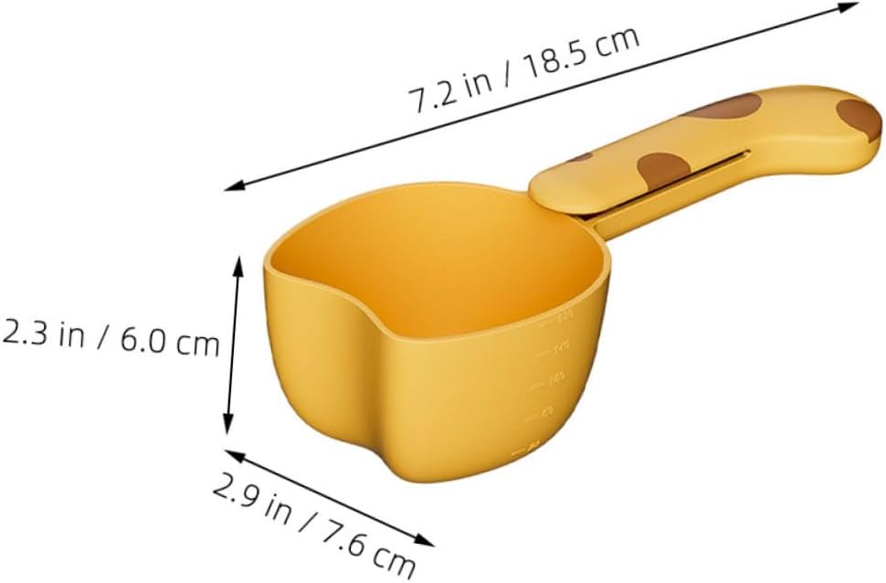 SHOWERORO 2pcs Rice Scoop Sealing Clip for Spoon Dog and Cat Food Multi-use Measuring Tool