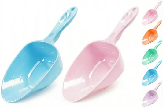 1-Cup Melamine Pet Food Scoop — Precise Feeding & Weight-Management Measuring Scoop for Dogs & Cats, BPA-Free, Durable, Dishwasher-Safe (Baby Blue)