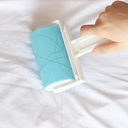 Sticky Resuable Tapeless Lint Roller Cat Dog Hair Remover with Long Handle Washable Tool Pet Shedding Brush Cleans Your Suit/Sofa 3 Diffrent Size One Set