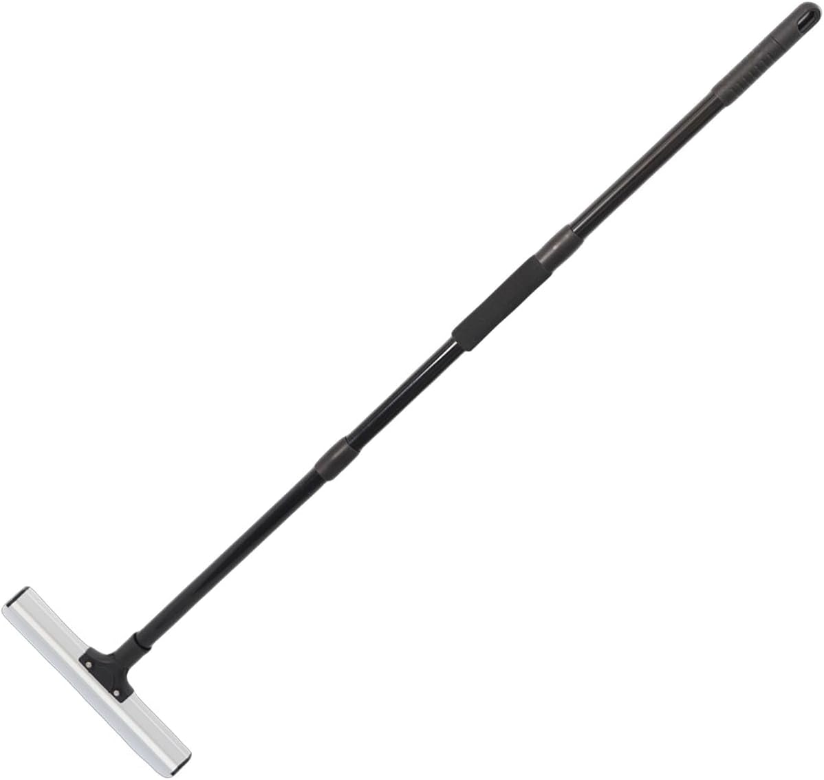 Pet Hair Removal Broom, Portable Multifunctional Dog Cat Hair Removal Tool, Adjustable Long Handle Carpet Scraper Rake, Lightweight for Home and On The Go