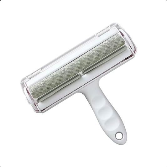 Reusable Pet Hair Remover & Lint Roller – Washable, Portable Tool for Dog & Cat Hair Removal on Clothes, Furniture, Carpet & Car – Effective Roller for Easy Fur & Lint Removal (Red)