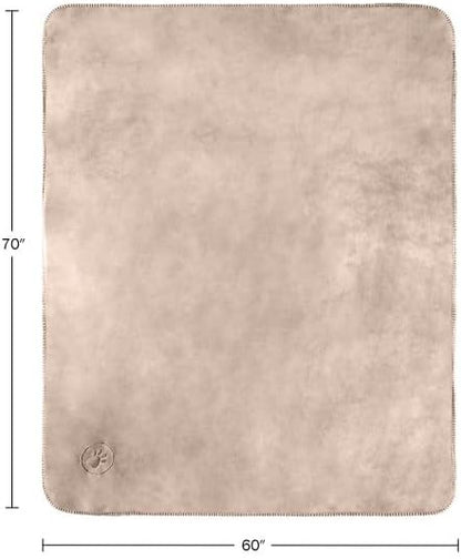 Waterproof Pet Blanket - 50x60-Inch Reversible Sherpa Fleece Throw Protects Couches, Cars, and Beds from Spills, Stains, and Fur by PETMAKER (Gray)