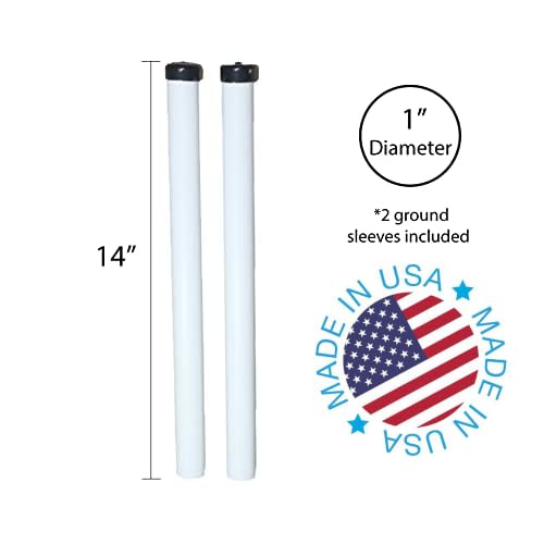 Kidkusion Retractable Driveway Guard | Adjustable Up to 12 Ft. | Visual Boundary for Playtime Safety | Black | Made in USA