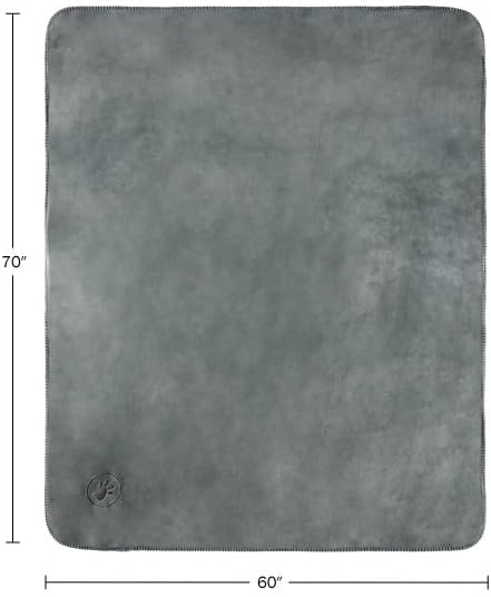 Waterproof Pet Blanket - 50x60-Inch Reversible Sherpa Fleece Throw Protects Couches, Cars, and Beds from Spills, Stains, and Fur by PETMAKER (Gray)