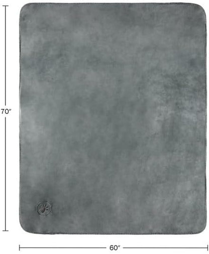 Waterproof Pet Blanket - 50x60-Inch Reversible Sherpa Fleece Throw Protects Couches, Cars, and Beds from Spills, Stains, and Fur by PETMAKER (Gray)