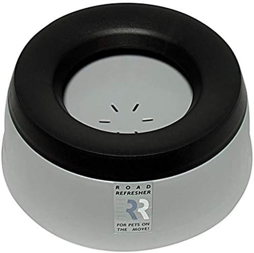 Prestige Pets Road Refresher™️ - Cat and Dog Water Bowl Dispenser - No Spill Water Bowl for Dogs and Cats - Travel Cat Bowl or Dog Bowl - Grey - Large