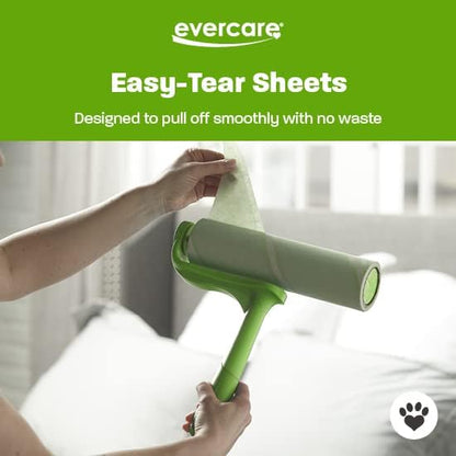 Evercare 10-Inch Mega All-Purpose Pet Hair Lint Roller Refill, 50 Sheets – Sticky Roller for Pet Hair, Cat & Dog Hair Remover, Lint Remover, Pet Hair Remover for Furniture, Clothing & Cars