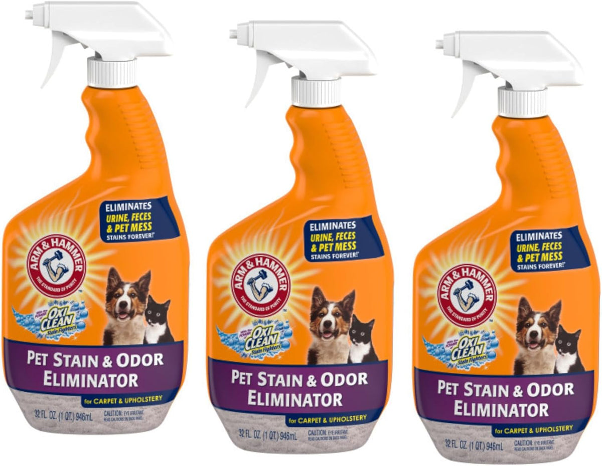 Pet Stain and Odor Eliminator Spray, 32 fl oz (Pack of 3)