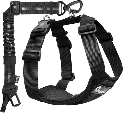 Dog Seat Belt Harness for Car, Seatbelt Harness with 2 in 1 Buckle
