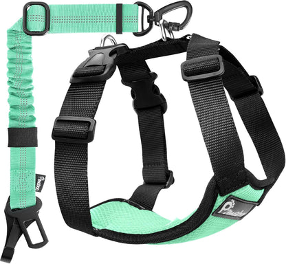 Dog Seat Belt Harness for Car, Seatbelt Harness with 2 in 1 Buckle