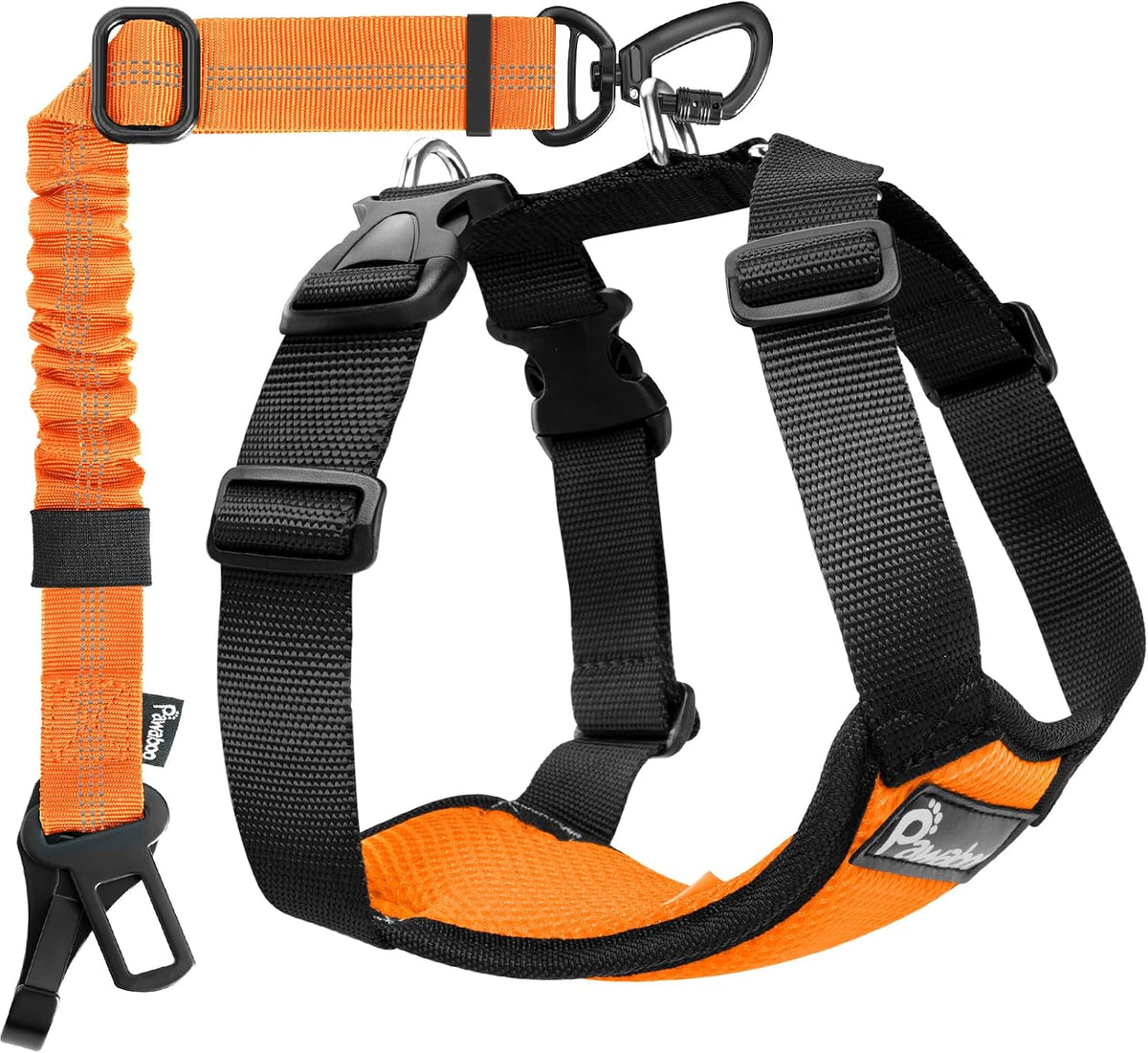 Dog Seat Belt Harness for Car, Seatbelt Harness with 2 in 1 Buckle