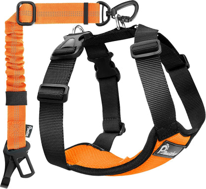 Dog Seat Belt Harness for Car, Seatbelt Harness with 2 in 1 Buckle
