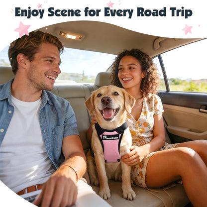 Dog Seat Belt Harness for Car, Seatbelt Harness with 2 in 1 Buckle