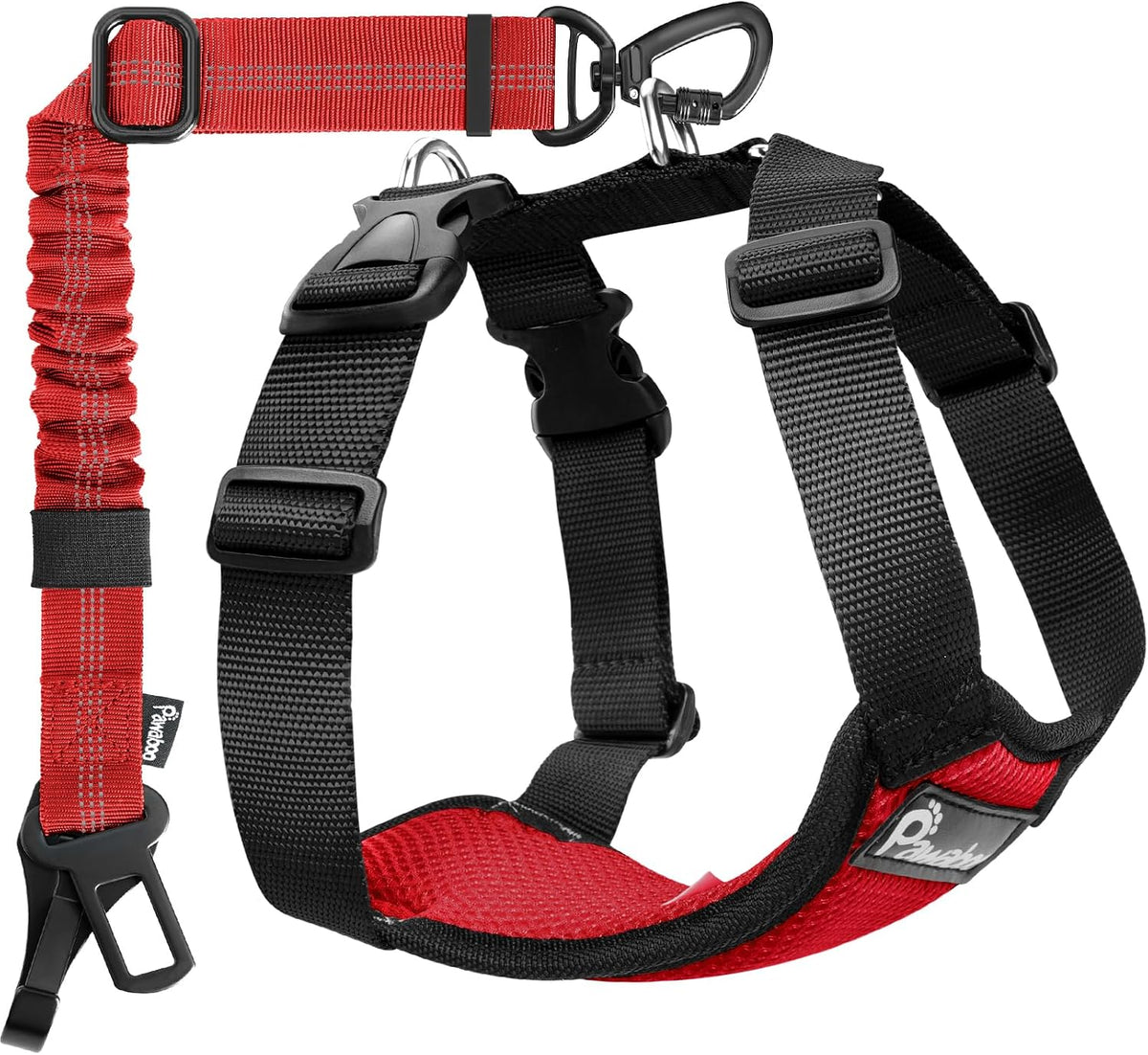 Dog Seat Belt Harness for Car, Seatbelt Harness with 2 in 1 Buckle