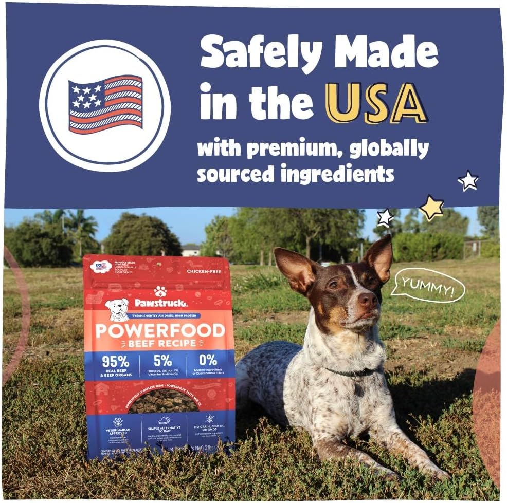 Air Dried Dog Food Beef Recipe, Vet Recommended, Made in USA, 2lb