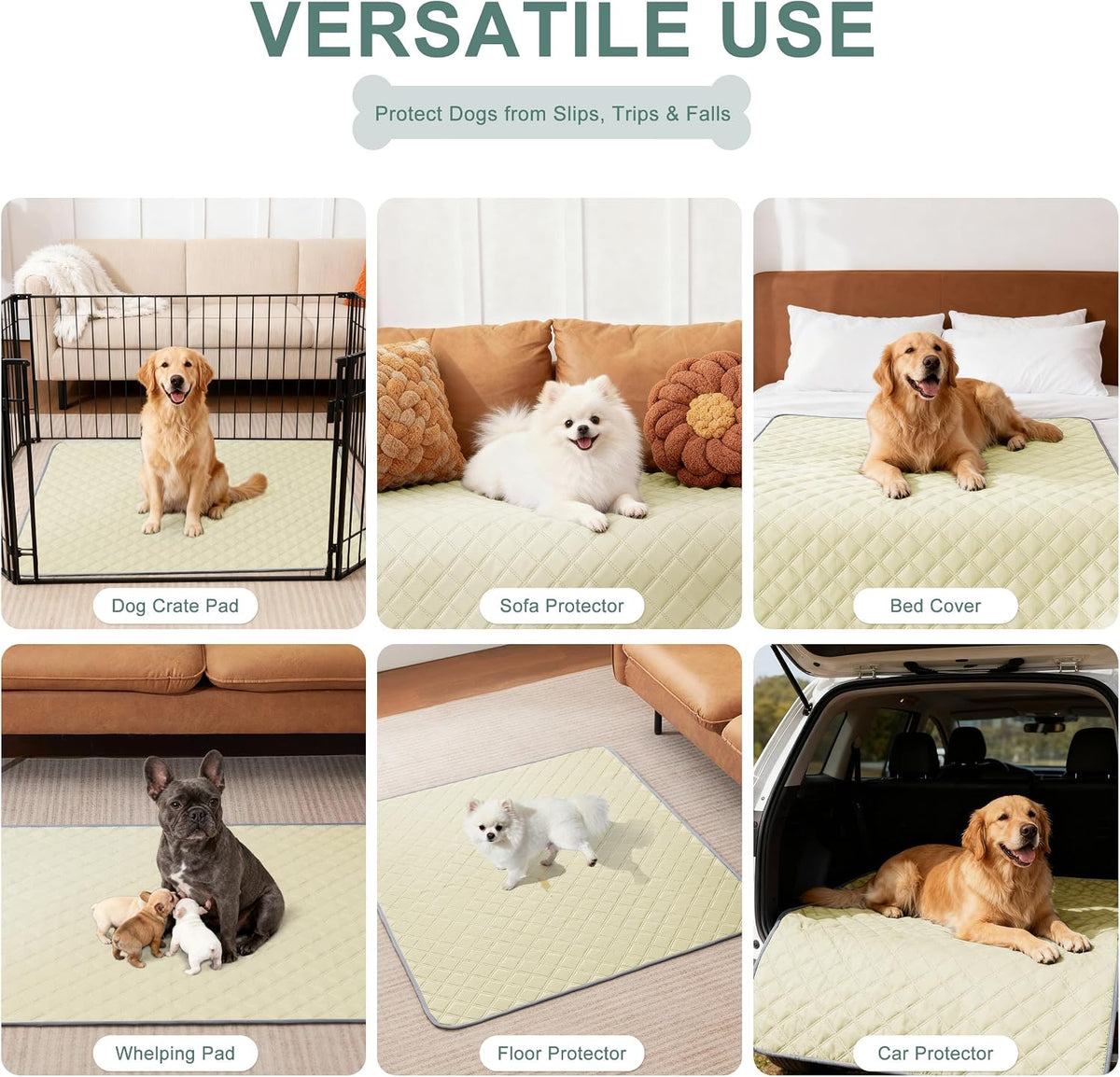 Reusable Washable Pee Pads for Dogs Large/Extra Large 36'' x 41'', Absorbent Pet Puppy Dog Training Pads Non-Slip, Waterproof Whelping Potty Pads for Dogs Leak-Proof