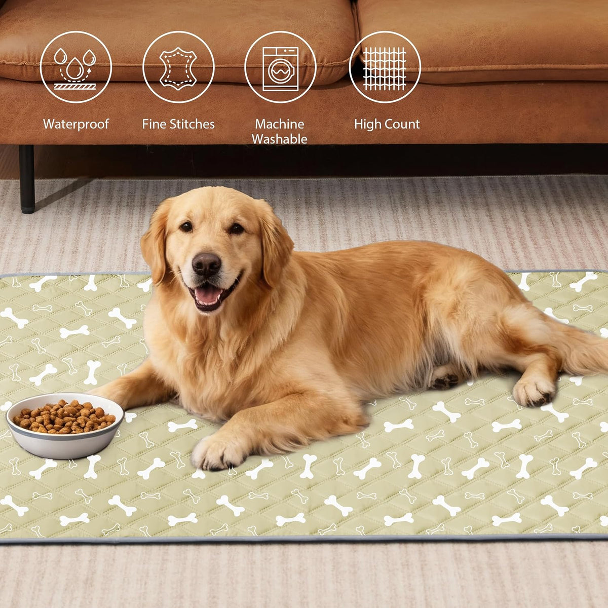 Reusable Washable Pee Pads for Dogs Large/Extra Large 36'' x 41'', Absorbent Pet Puppy Dog Training Pads Non-Slip, Waterproof Whelping Potty Pads for Dogs Leak-Proof