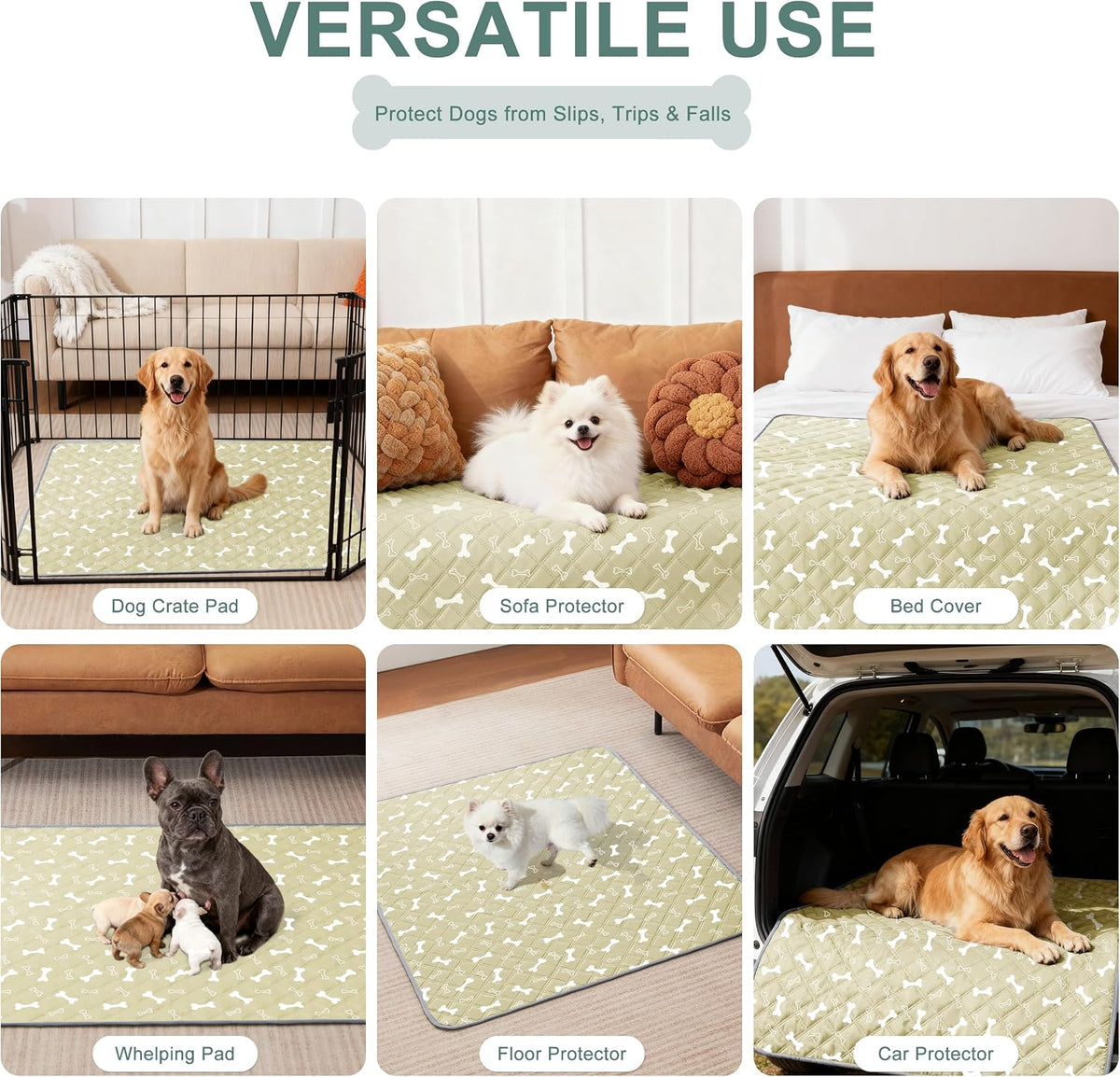 Reusable Washable Pee Pads for Dogs Large/Extra Large 36'' x 41'', Absorbent Pet Puppy Dog Training Pads Non-Slip, Waterproof Whelping Potty Pads for Dogs Leak-Proof