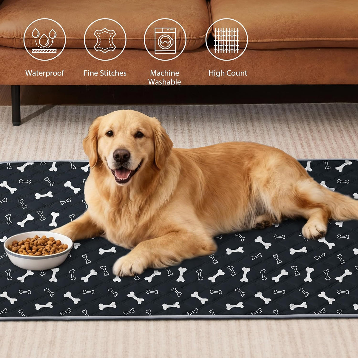 Reusable Washable Pee Pads for Dogs Large/Extra Large 36'' x 41'', Absorbent Pet Puppy Dog Training Pads Non-Slip, Waterproof Whelping Potty Pads for Dogs Leak-Proof