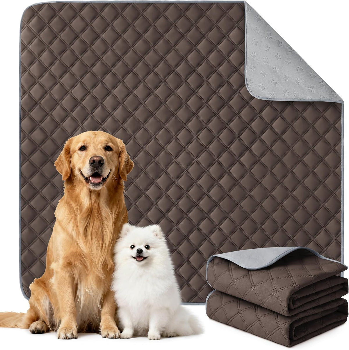 Reusable Washable Pee Pads for Dogs Large/Extra Large 36'' x 41'', Absorbent Pet Puppy Dog Training Pads Non-Slip, Waterproof Whelping Potty Pads for Dogs Leak-Proof