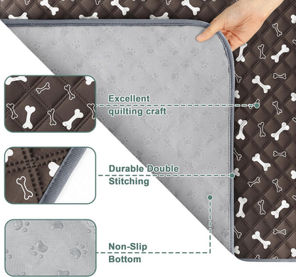 Reusable Washable Pee Pads for Dogs Large/Extra Large 36'' x 41'', Absorbent Pet Puppy Dog Training Pads Non-Slip, Waterproof Whelping Potty Pads for Dogs Leak-Proof