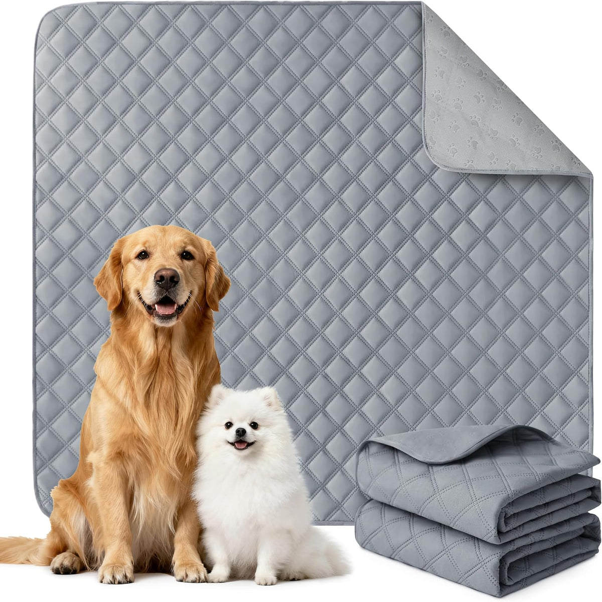 Reusable Washable Pee Pads for Dogs Large/Extra Large 36'' x 41'', Absorbent Pet Puppy Dog Training Pads Non-Slip, Waterproof Whelping Potty Pads for Dogs Leak-Proof