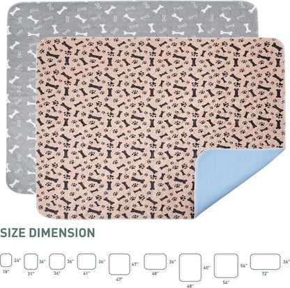 Reusable Washable Pee Pads for Dogs Large/Extra Large 36'' x 41'', Absorbent Pet Puppy Dog Training Pads Non-Slip, Waterproof Whelping Potty Pads for Dogs Leak-Proof