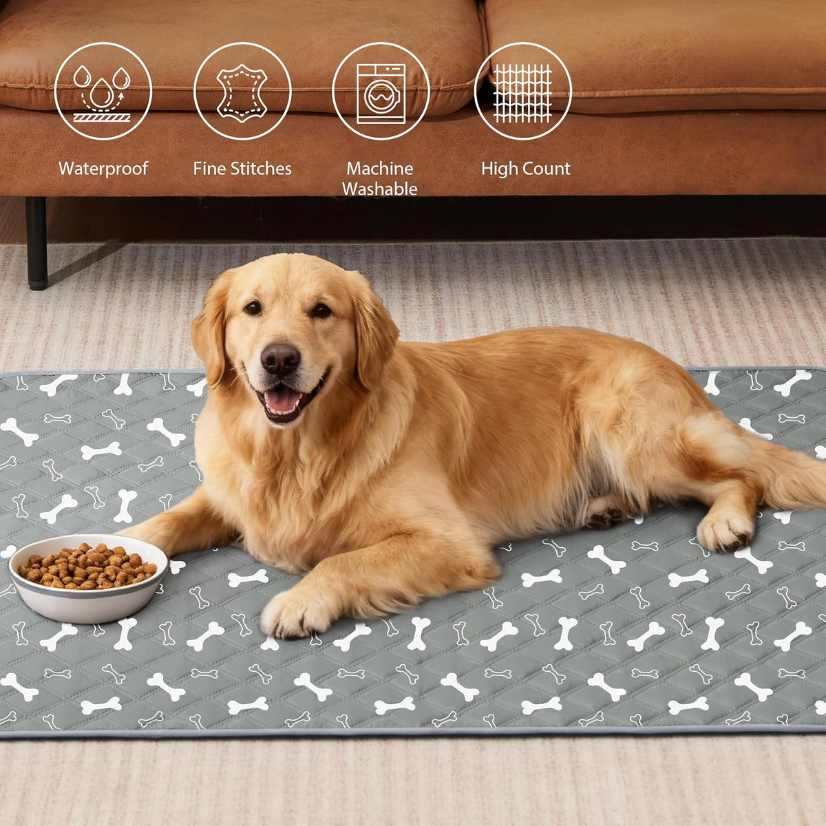 Reusable Washable Pee Pads for Dogs Large/Extra Large 36'' x 41'', Absorbent Pet Puppy Dog Training Pads Non-Slip, Waterproof Whelping Potty Pads for Dogs Leak-Proof