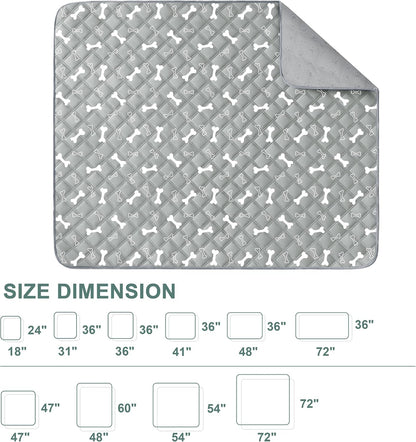 Reusable Washable Pee Pads for Dogs Large/Extra Large 36'' x 41'', Absorbent Pet Puppy Dog Training Pads Non-Slip, Waterproof Whelping Potty Pads for Dogs Leak-Proof