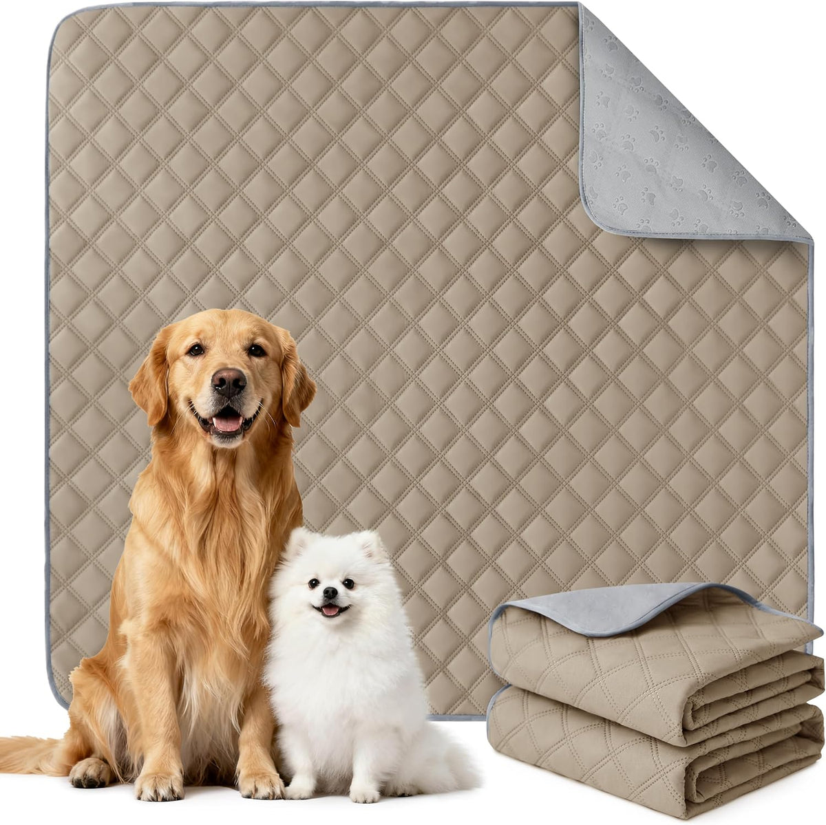 Reusable Washable Pee Pads for Dogs Large/Extra Large 36'' x 41'', Absorbent Pet Puppy Dog Training Pads Non-Slip, Waterproof Whelping Potty Pads for Dogs Leak-Proof