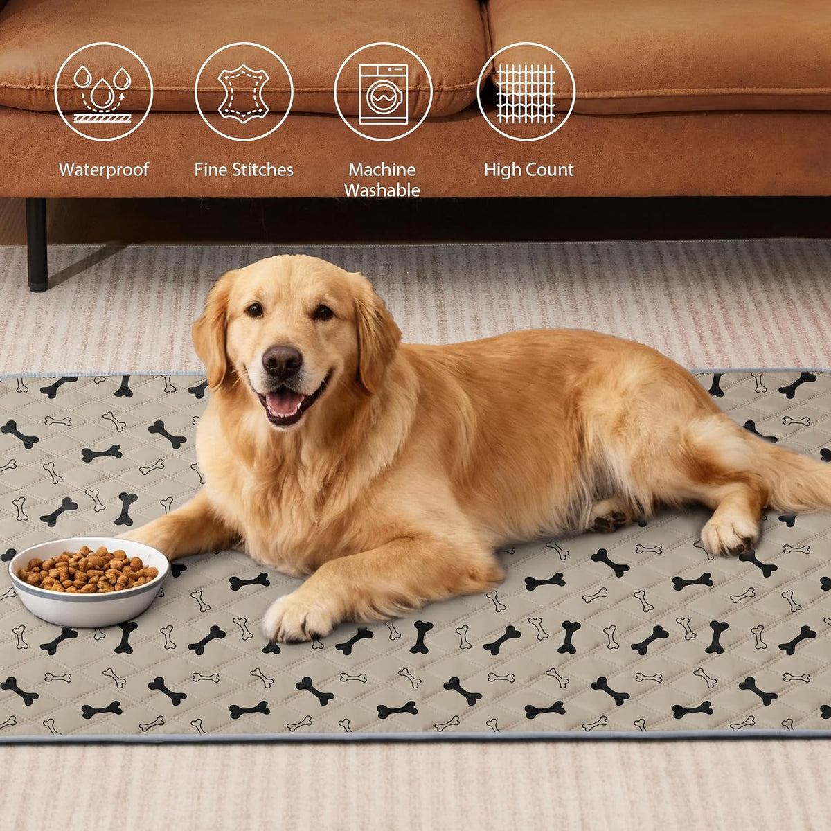 Reusable Washable Pee Pads for Dogs Large/Extra Large 36'' x 41'', Absorbent Pet Puppy Dog Training Pads Non-Slip, Waterproof Whelping Potty Pads for Dogs Leak-Proof